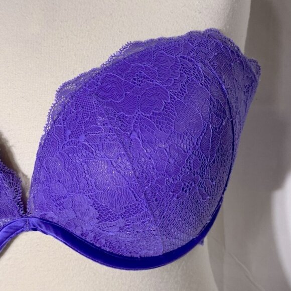 5/$25 La Senza Purple Lace Strapless Bra 34DD - Picture 12 of 12